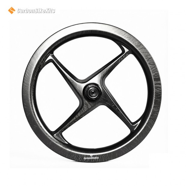 Ruedas de carbono 4 palos 16 pulgadas 349 perfil aerodinámico quad spoke brompton